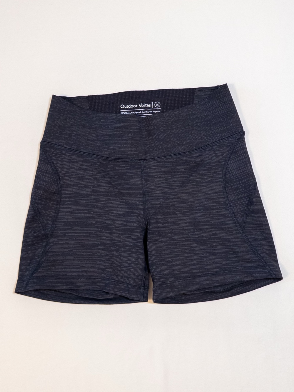Outdoor Voices TechSweat Biker Shorts Size S Gray